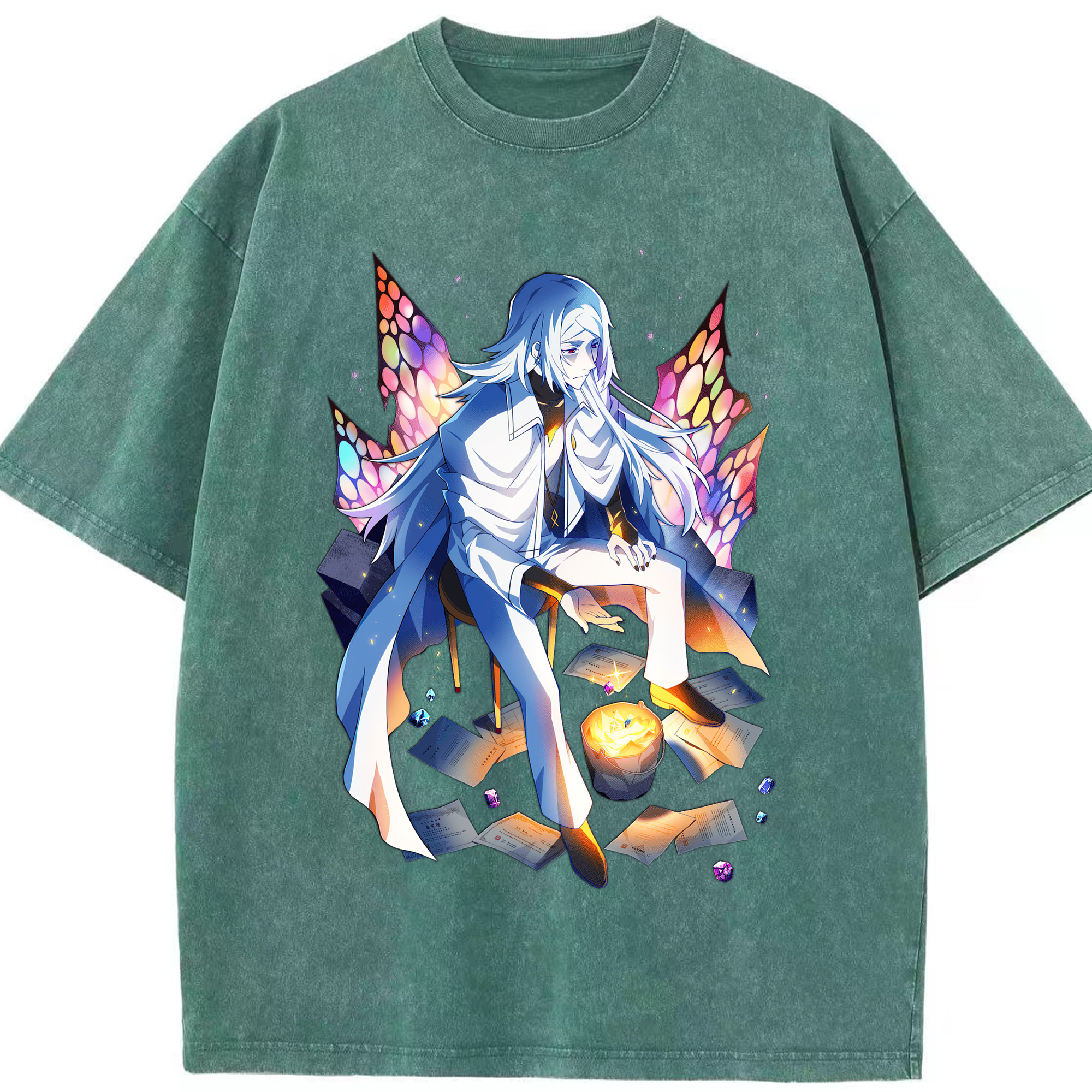 （画像用） 文豪ストレイドッグス Bungo Stray Dogs 綿100% ヴィンテージ風 半袖Tシャツ（フロントプリント）